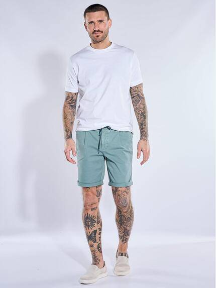 emilio adani Herren Bermuda Chino mit Tunnelzug Petrolblau 40739 emilio adani Herren Bermuda Chino mit Tunnelzug Petrolblau 40739