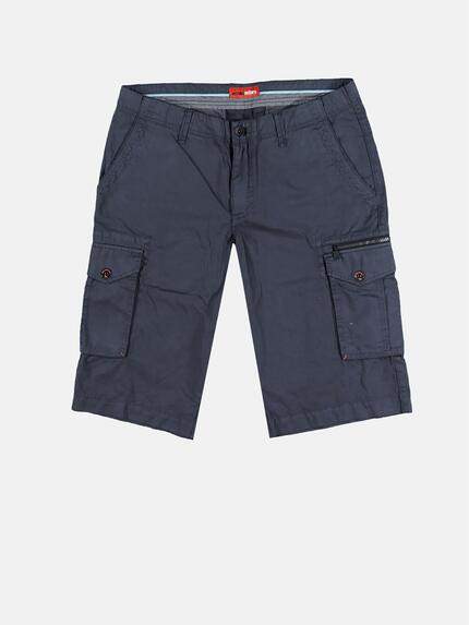 emilio adani Herren Modische Bermuda mit sportiven Details Blau 29851 emilio adani Herren Modische Bermuda mit sportiven Details Blau 29851