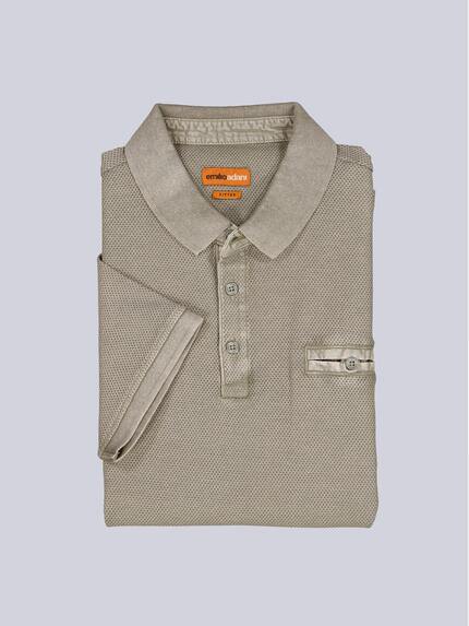 emilio adani Polo-Shirt strukturiert Braun