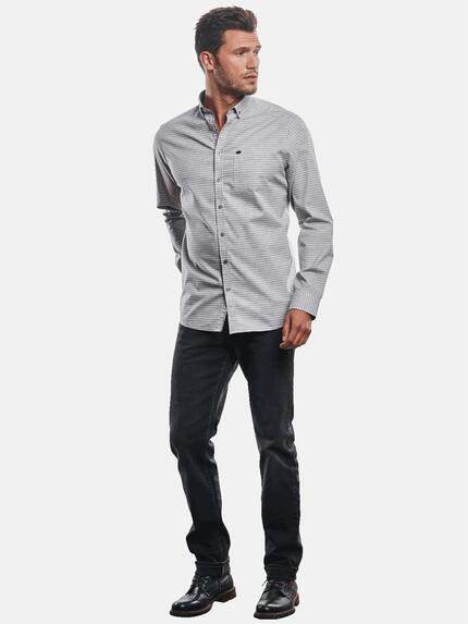 engbers Herren Hemd im Streifendesign Grau 31273 engbers Herren Hemd im Streifendesign Grau 31273