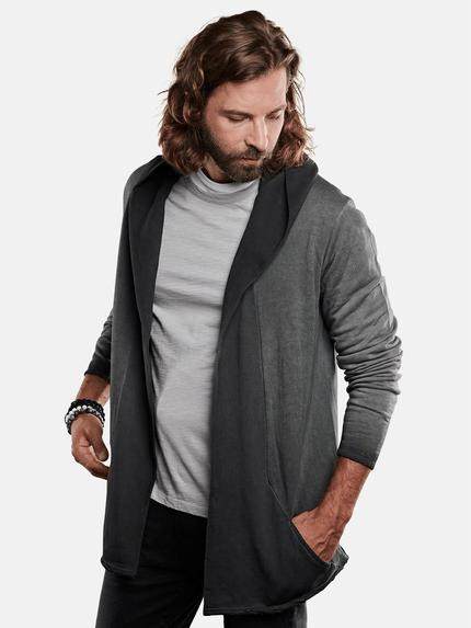 emilio adani Herren lässiger Cardigan mit innovativem Farbverlauf Grau 28820 emilio adani Herren lässiger Cardigan mit innovativem Farbverlauf Grau 28820
