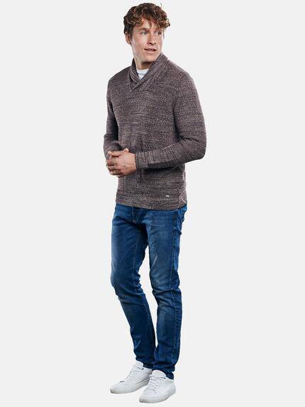 engbers Herren Strukturierter Baumwollpullover Braun 30495 engbers Herren Strukturierter Baumwollpullover Braun 30495