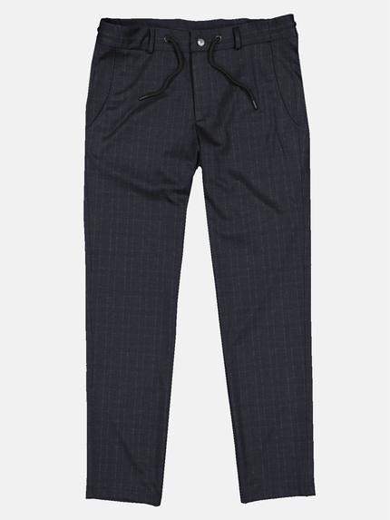 emilio adani Herren Anzughose mit Tunnelzug Blau 33685