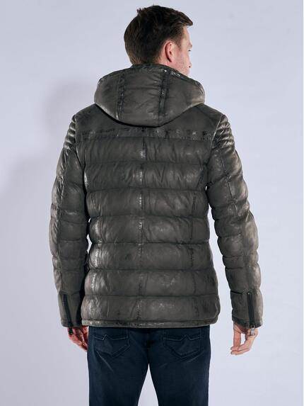 engbers Herren Lederjacke Schwarzbraun 39300