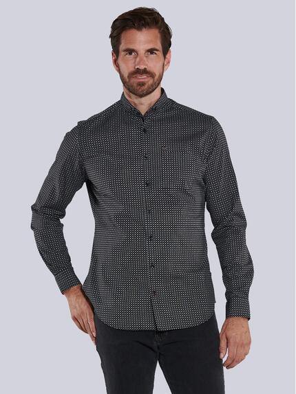engbers Langarm-Hemd slim fit Schwarz