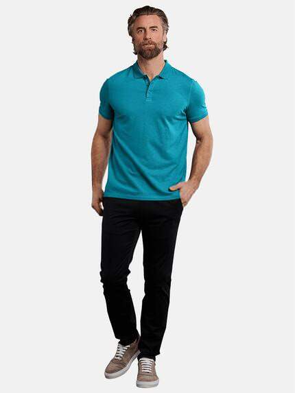 ENGBERS GERMANY Herren softes Poloshirt aus Baumwoll-Modal-Mix Cyangrün 29838 ENGBERS GERMANY Herren softes Poloshirt aus Baumwoll-Modal-Mix Cyangrün 29838