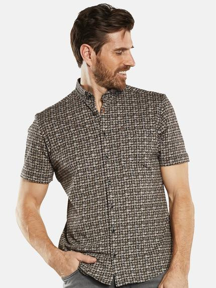 engbers Herren Kurzarm-Hemd gemustert Sand 34669 engbers Herren Kurzarm-Hemd gemustert Sand 34669