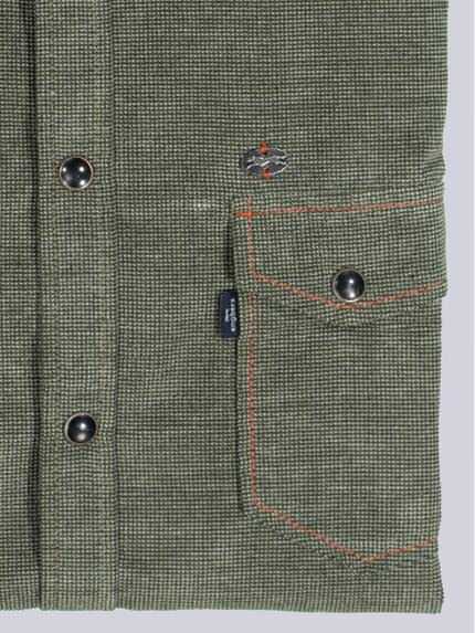 engbers Herren Hemd uni Oliv 37238