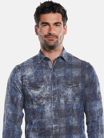 engbers Herren Langarm-Hemd kariert Indigoblau 31884 engbers Herren Langarm-Hemd kariert Indigoblau 31884