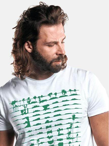 emilio adani Herren Bio-Baumwoll-T-Shirt Weiß 29184 emilio adani Herren Bio-Baumwoll-T-Shirt Weiß 29184