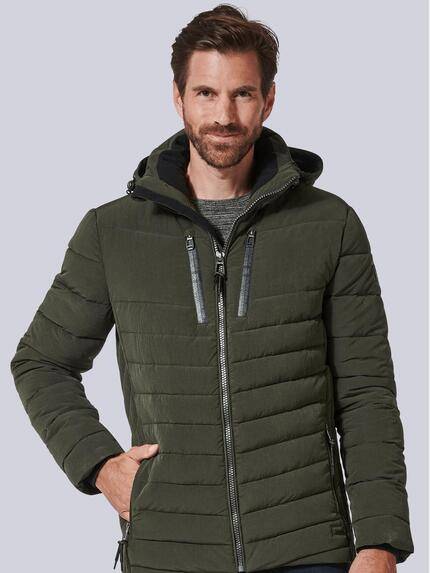 engbers Herren Steppjacke mit abnehmbarer Kapuze Grün 35435 engbers Herren Steppjacke mit abnehmbarer Kapuze Grün 35435