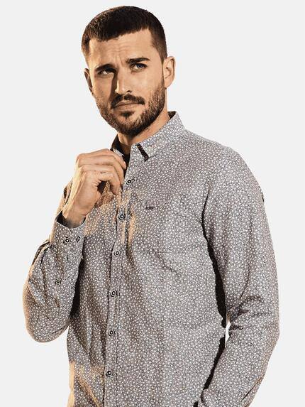 emilio adani Herren Modisches Freizeit-Hemd Beige 31541 emilio adani Herren Modisches Freizeit-Hemd Beige 31541