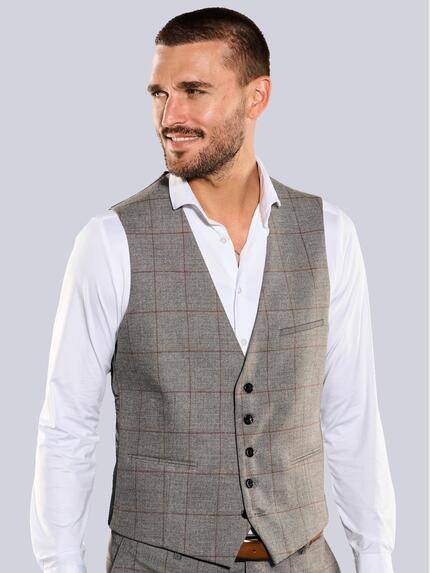 emilio adani Herren Sakko-Weste slim fit Braun 35383 emilio adani Herren Sakko-Weste slim fit Braun 35383