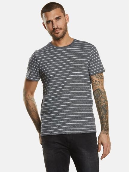 emilio adani T-Shirt mit Leinenanteil Anthrazit