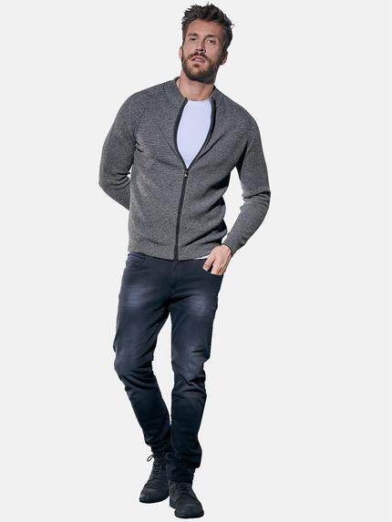 emilio adani Herren Zweifarbige Strickjacke Schwarz 30936 emilio adani Herren Zweifarbige Strickjacke Schwarz 30936