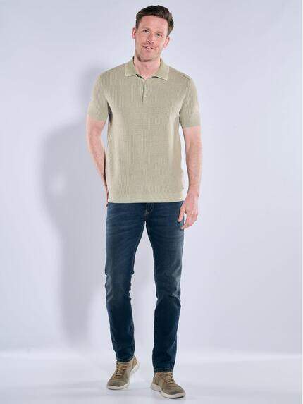 engbers Herren Strick Polo-Shirt Khaki 38562 engbers Herren Strick Polo-Shirt Khaki 38562