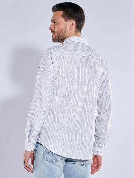 emilio adani Herren Langarm-Hemd gestreift Grau 38888 emilio adani Herren Langarm-Hemd gestreift Grau 38888