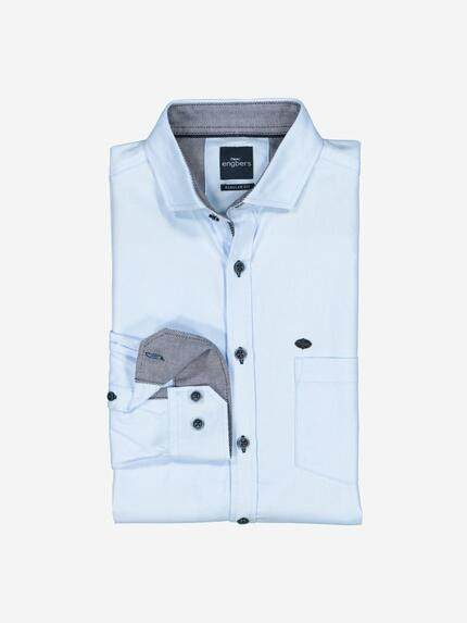 engbers Herren Langarm-Hemd strukturiert Hellblau 38015 engbers Herren Langarm-Hemd strukturiert Hellblau 38015