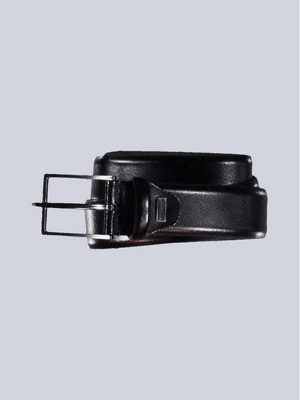 emilio adani Herren Ledergürtel Basic Schwarz 39715