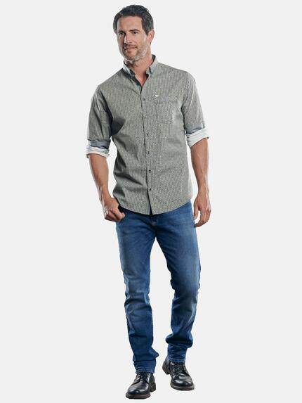 engbers Herren Printhemd Limonengelb 30375 engbers Herren Printhemd Limonengelb 30375