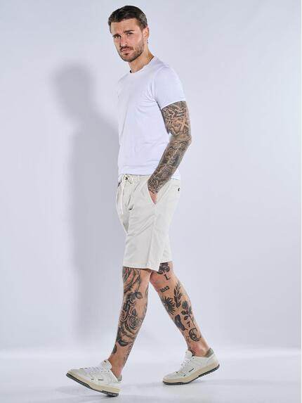 emilio adani Herren Chino-Bermuda mit Tunnelzug Beige 39007