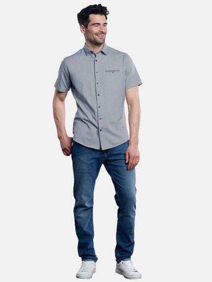 engbers Herren Hemd kurzarm Saphirblau 31306 engbers Herren Hemd kurzarm Saphirblau 31306