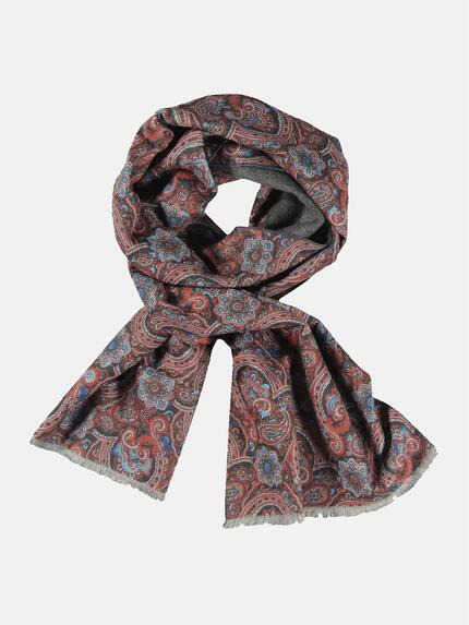 emilio adani Schal im Paisleydesign Karminrot