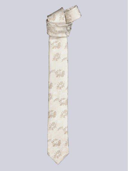emilio adani Krawatte gemustert Beige