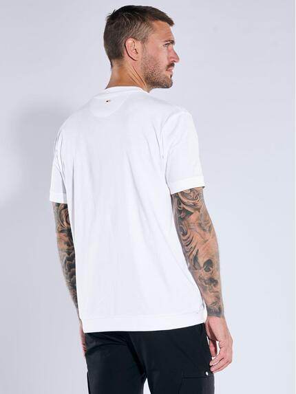 emilio adani Herren T-Shirt aus hochwertigem Garn Weiß 39311 emilio adani Herren T-Shirt aus hochwertigem Garn Weiß 39311