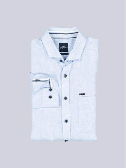 engbers Herren Langarm-Hemd aus Leinen Hellblau 38582 engbers Herren Langarm-Hemd aus Leinen Hellblau 38582