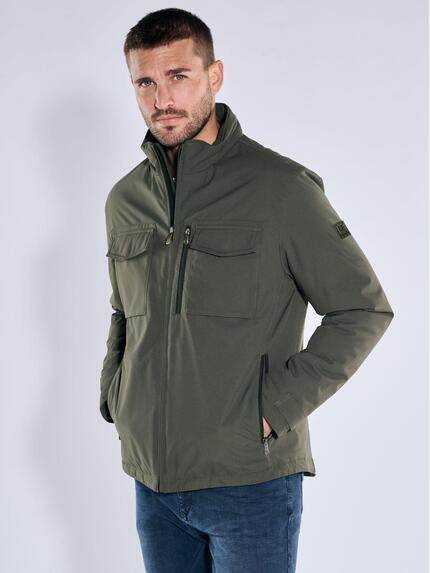 emilio adani Herren Jacke mit Funktionsdetails Grün 39086 emilio adani Herren Jacke mit Funktionsdetails Grün 39086