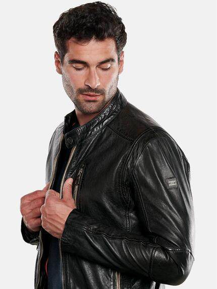 engbers Herren Lederjacke mit heraustrennbarem Inlet Braun 31843