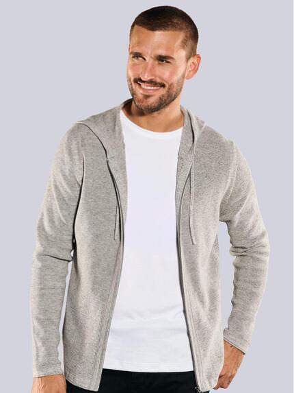 emilio adani Herren Strickjacke mit Kapuze Weiß 35594 emilio adani Herren Strickjacke mit Kapuze Weiß 35594