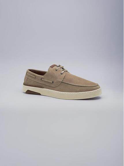 engbers Herren Boots-Schuh aus Leder Beige 38539