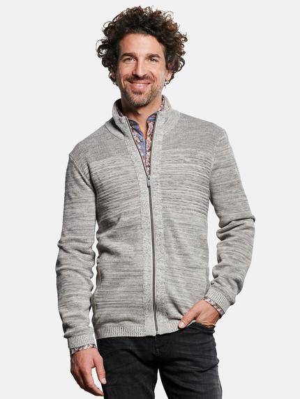 engbers Strickjacke meliert Silbergrau