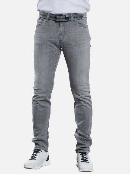 engbers Jeans 5-Pocket Superstretch Silbergrau
