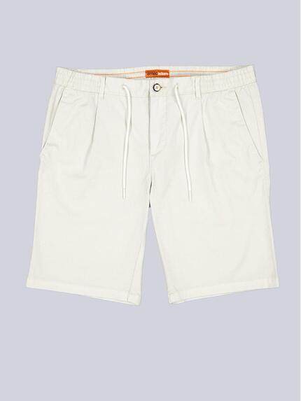 emilio adani Herren Bermuda-Chino mit Tunnelzug Hellgrau 40361