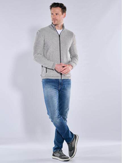 engbers Herren Cardigan Grau 40086
