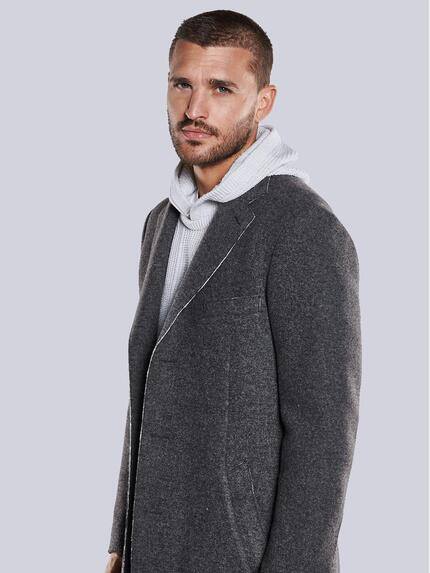 emilio adani Herren Mantel slim fit Grau 33574 emilio adani Herren Mantel slim fit Grau 33574