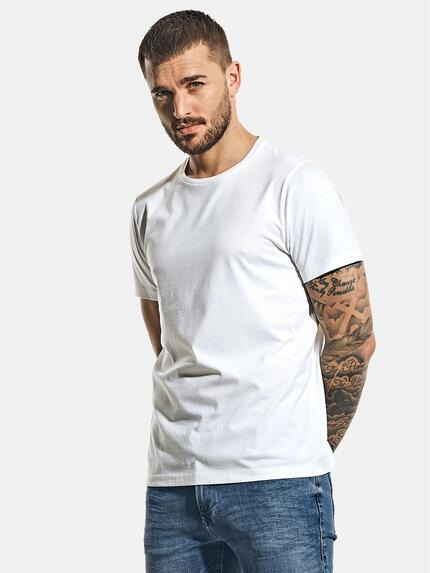 emilio adani Shirt in hochwertiger Supima-Qualität Reinweiss