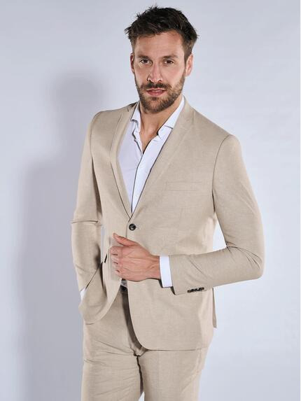 emilio adani Anzug-Sakko slim fit Beige