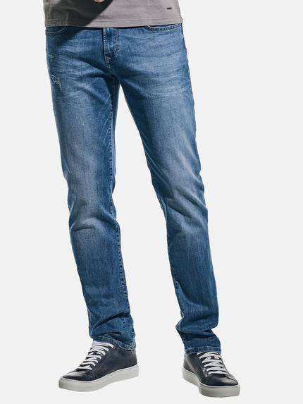 emilio adani Jeans mit leichten Destroys Himmelblau