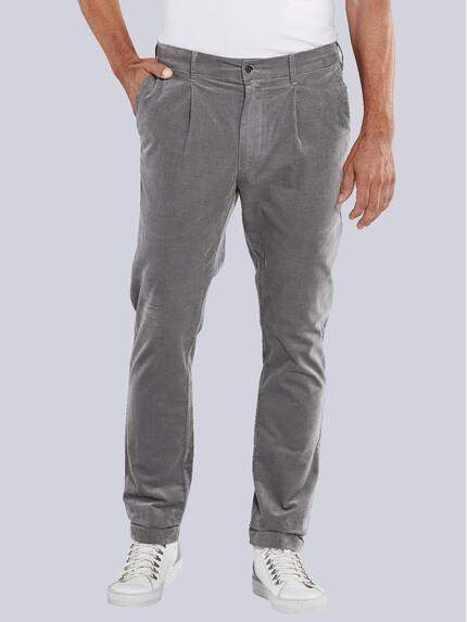 ENGBERS GERMANY Chino in softer Cord-Qualität Grau