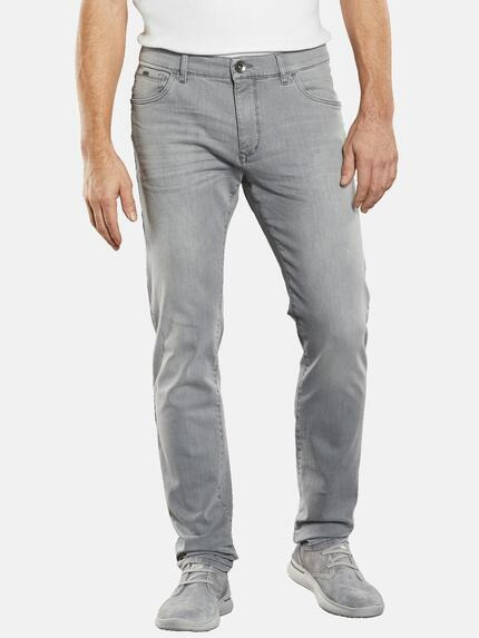 engbers Super-Stretch-Jeans slim fit Mausgrau