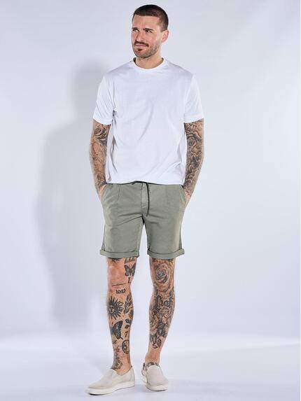 emilio adani Herren Bermuda Chino mit Tunnelzug Khaki 40738 emilio adani Herren Bermuda Chino mit Tunnelzug Khaki 40738