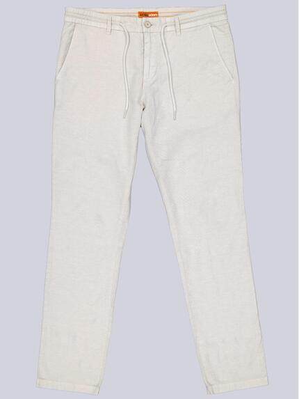 emilio adani Herren Chino mit Leinen-Anteil Beige 40736