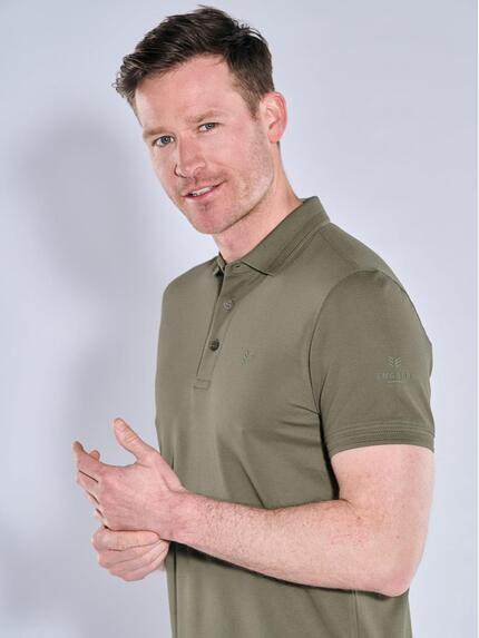 ENGBERS GERMANY Herren Polo-Shirt aus Pima-Baumwolle Oliv 38555 ENGBERS GERMANY Herren Polo-Shirt aus Pima-Baumwolle Oliv 38555