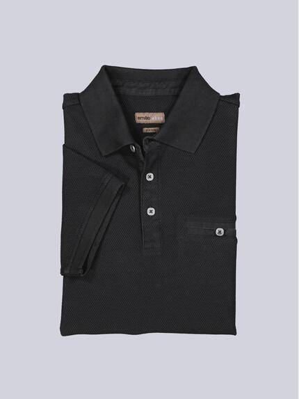 emilio adani Herren Poloshirt mit versteckter Brusttasche Anthrazit 40768 emilio adani Herren Poloshirt mit versteckter Brusttasche Anthrazit 40768
