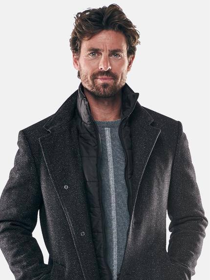 ENGBERS GERMANY Herren Zeitloser Mantel Anthrazit 30574 ENGBERS GERMANY Herren Zeitloser Mantel Anthrazit 30574