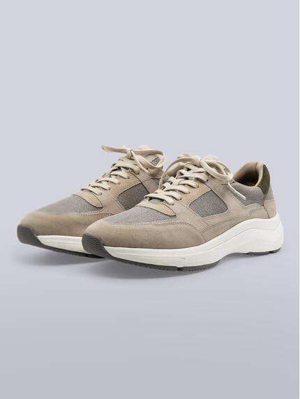 engbers Herren Sneaker mit Memory-Foam-Polsterung Beige 40339